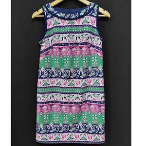 NWT TALBOTS PETITES Multicolor Sleeveless Dress Graphic Size 2P